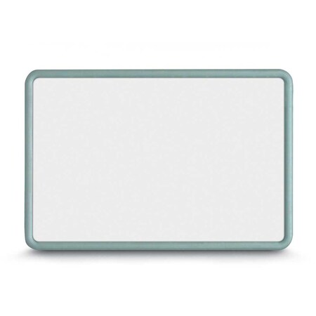 United Visual Products Corkboard, Single Door, Radius Frame, 36x36", Black/Apricot UV7002-BLACK-APRICOT